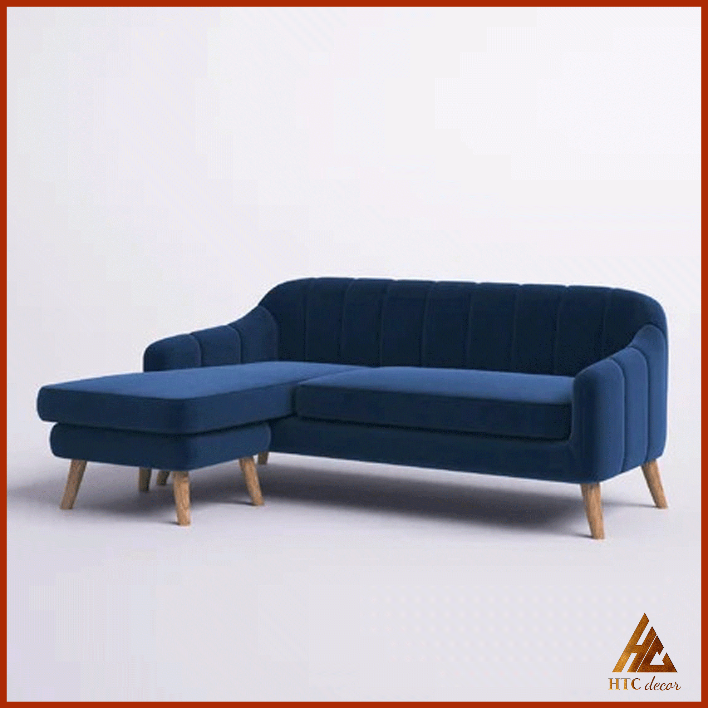 Ghế Sofa Góc L Wide Vải Nhung